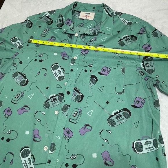 Urban Pipeline Ultimate Shirt Button Down Collared Music Print Men's XXL - Picture 6 of 9